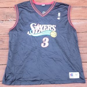 NBA Allen Iverson Sixers Champion Jersey